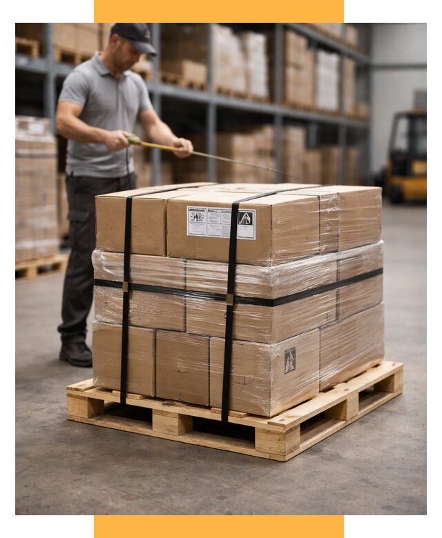 Упаковка и паллетирование грузов от 3538 р. | СетСервис-Мир