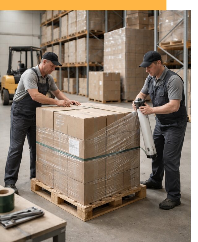 Упаковка и паллетирование грузов от 3538 руб: защита и крепление