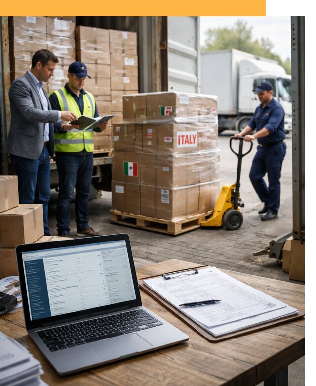 Доставка грузов из Италии: морские и авиаперевозки от 18196