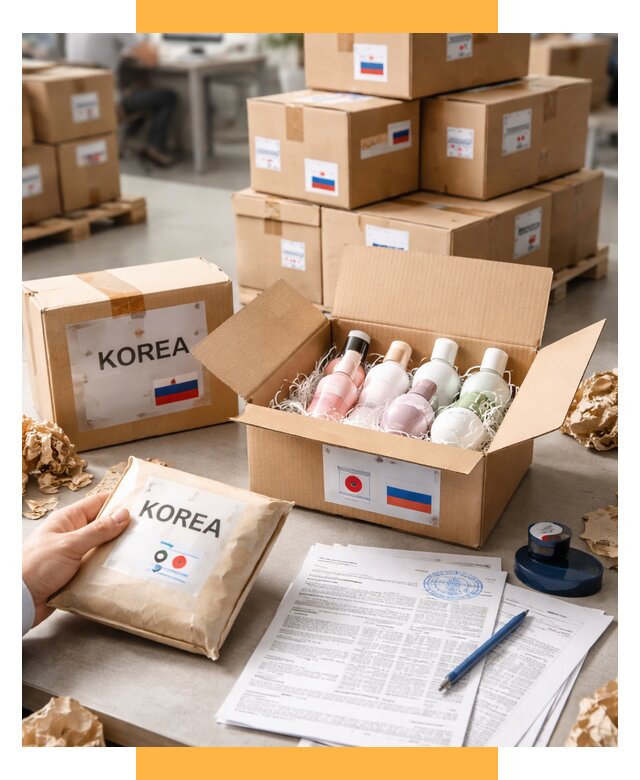 Доставка косметики из Кореи от 8593 р. под ключ | СетСервис-Мир